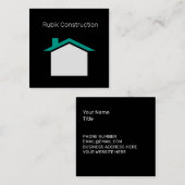 Bau der Black Core Square Business Card Quadratische Visitenkarte (Vorne/Hinten)