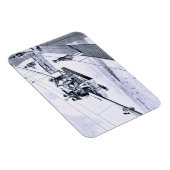 Bau der Brooklyn Bridge, New York (litho) Magnet (Rechte Seite)