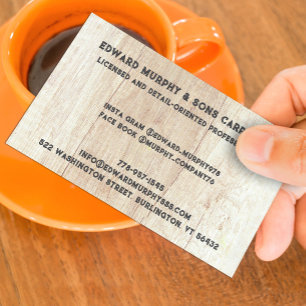 Bau der Carpentry Business Card Visitenkarte