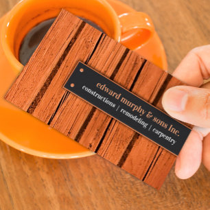 Bau der Carpentry Business Card Visitenkarte