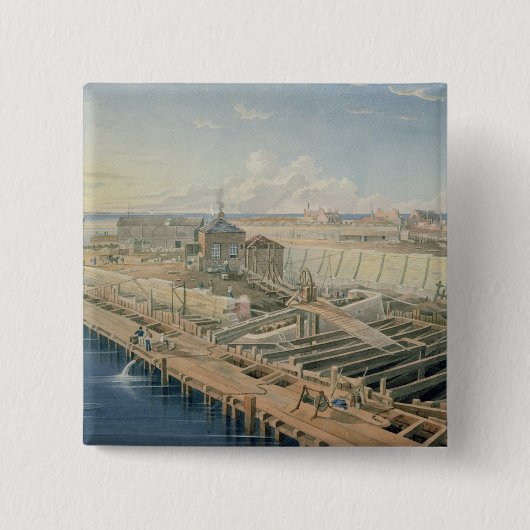 Bau der Docks Button (Vorderseite)