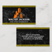 Bau der Erdbewegung | Gebäude für Immobilien Visitenkarte (Vorne/Hinten)