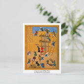 Bau der Festung durch Kamal Ud-Din Behzad Postkarte (Stehend Vorderseite)