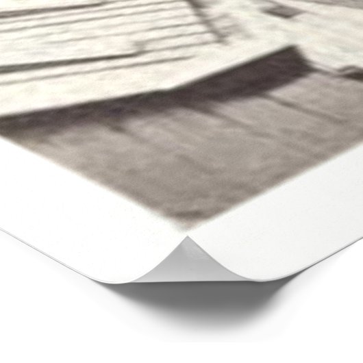 Bau der Freiheitsstatue Poster (Ecke)