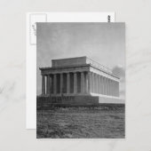 Bau der Gedenkstätte von Lincoln (1920) Postkarte (Vorne/Hinten)