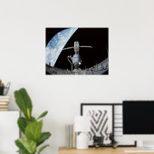 Bau der Internationalen Raumstation Poster (Heimbüro)