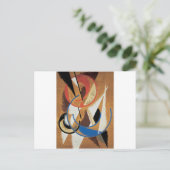 Bau der Weltraumstreitkräfte durch Lyubov Popova Postkarte (Stehend Vorderseite)