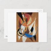 Bau der Weltraumstreitkräfte durch Lyubov Popova Postkarte (Vorne/Hinten)
