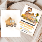 Bau des 2. Geburtstags-Party Einladung