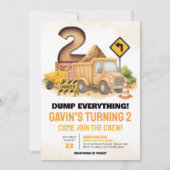 Bau des 2. Geburtstags-Party Einladung (Vorderseite)