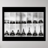Bau des Eiffelturmplakats Poster (Vorne)