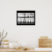 Bau des Eiffelturmplakats Poster (Küche)