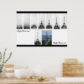 Bau des Eiffelturms 1887 Poster (Küche)