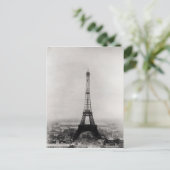Bau des Eiffelturms Postkarte (Stehend Vorderseite)