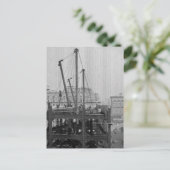 Bau des One Times Square New York City Postkarte (Stehend Vorderseite)