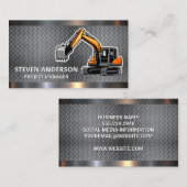 Bau | Diamantbeschichtete Metallschicht Visitenkarte (Vorne/Hinten)