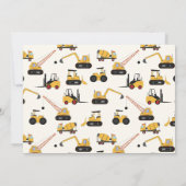 Bau Dump Truck Kindergeburtstag Party Invita Einladung (Rückseite)