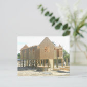 Bau eines Beach House Postkarte (Stehend Vorderseite)