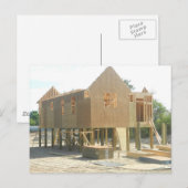 Bau eines Beach House Postkarte (Vorne/Hinten)