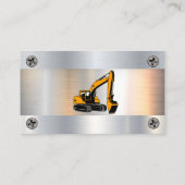 Bau eines Erdbewegungsfahrzeugs | Metallschrauben Visitenkarte (Rückseite)