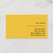 Bau eines Generalunternehmers Visitenkarte (Rückseite)