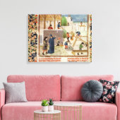 Bau eines Hauses Leinwanddruck (Insitu (Wohnzimmer))