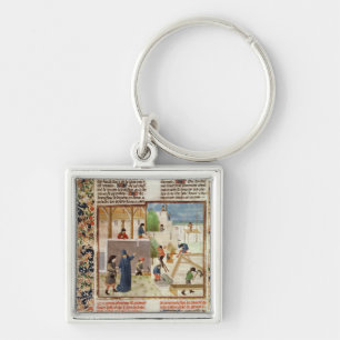 Bau eines Hauses Schlüsselanhänger