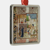 Bau eines Hauses Silbernes Ornament (Rechts)