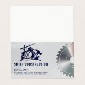 Bau eines Helms | Säge | Auftragnehmer Visitenkarten (Außenseite Aufgefaltet)