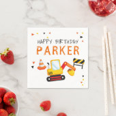 Bau eines Personalisierten Baggers Serviette (Beispiel)