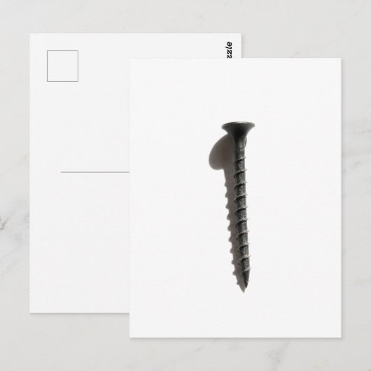 Bau eines selbst Stechend Schwarzen Schraubenbauer Postkarte (Vorne/Hinten)