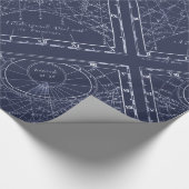 Bau eines Sundial (1700) Geschenkpapier (Ecke)