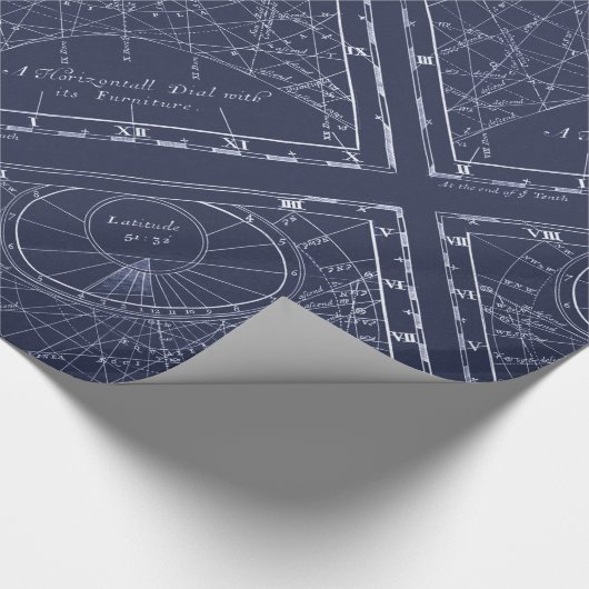 Bau eines Sundial (1700) Geschenkpapier (Ecke)