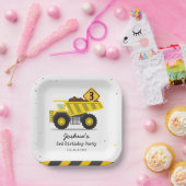 Bau eines Trucks Kinder jeden Geburtstag Pappteller (Party)