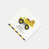 Bau eines Trucks Kinder jeden Geburtstag Serviette (Ecke)