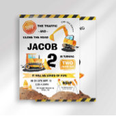 Bau - Einladung zum Geburtstag jedes Alters