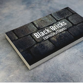 Bau Elegant Dark Bricks Beruflich Visitenkarte