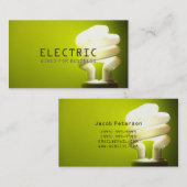 Bau elektrischer Elektrizität Visitenkarte (Vorne/Hinten)