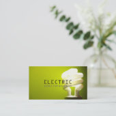 Bau elektrischer Elektrizität Visitenkarte (Stehend Vorderseite)