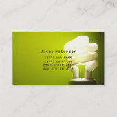 Bau elektrischer Elektrizität Visitenkarte (Rückseite)