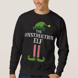 Bau Elf Matching Familienweihnachtsfest Party Sweatshirt