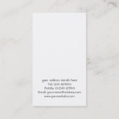 Bau-/Erbauer-Visitenkarte Visitenkarte (Rückseite)