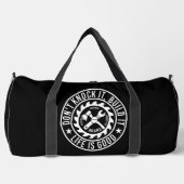 Bau es, anstatt es schlecht zu reden duffle bag (Vorderseite)