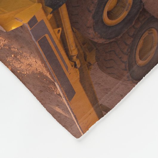 Bau-Fahrzeug-Collage Fleecedecke (Ecke)