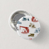 Bau-Fahrzeug-Muster Button (Vorne & Hinten)