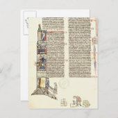 Bau Frau-21 f.167v eines Turms Postkarte (Vorne/Hinten)