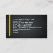 Bau-Gebäude-Geschäfts-Karte Visitenkarte (Rückseite)