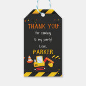 Bau Geburtstag Danke Chalkboard Geschenkanhänger (Vorderseite)