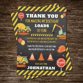 Bau Geburtstag Dankeskarte