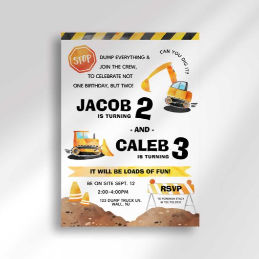 Bau Geburtstag Geschwisterung Einladung jedes Alte